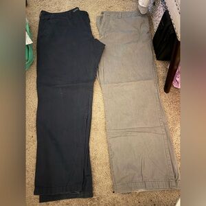 Old Navy Navy Blue and Gray Pants